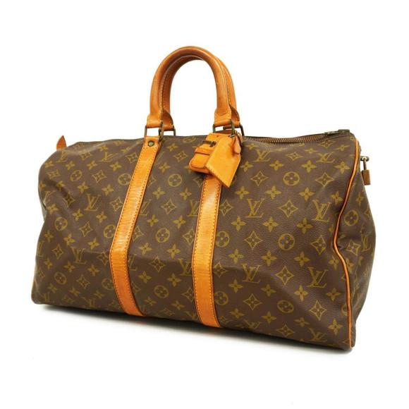 LOUIS VUITTON Handbags - Louis Vuitton Boston Bag Monogram Keepall 45 M41428 Brown Men's Women's
